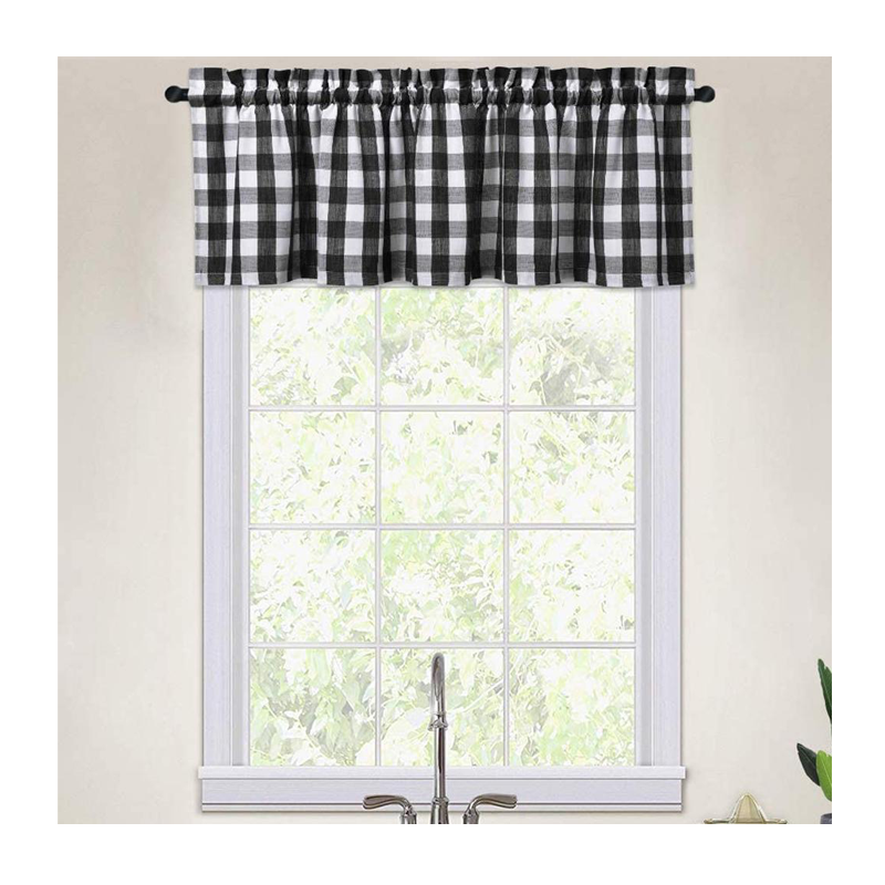 Buffalo Plaid Valance Curtains